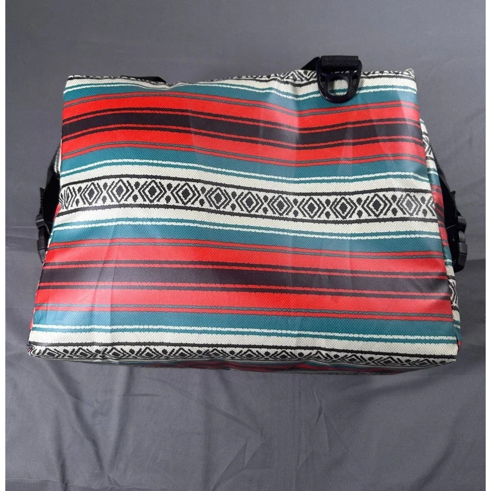 Igloo MaxCold 36 Can Snapdown Cooler Bag Red Blanket Stripe Southwestern Pattern